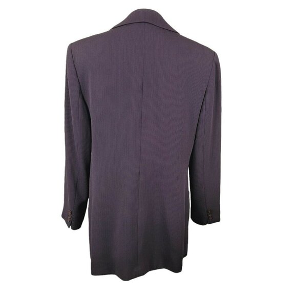 Vintage Alex Garfield Garfield & Marks Women's Blazer Jacket Sz 12 Dark Purple - Picture 5 of 12